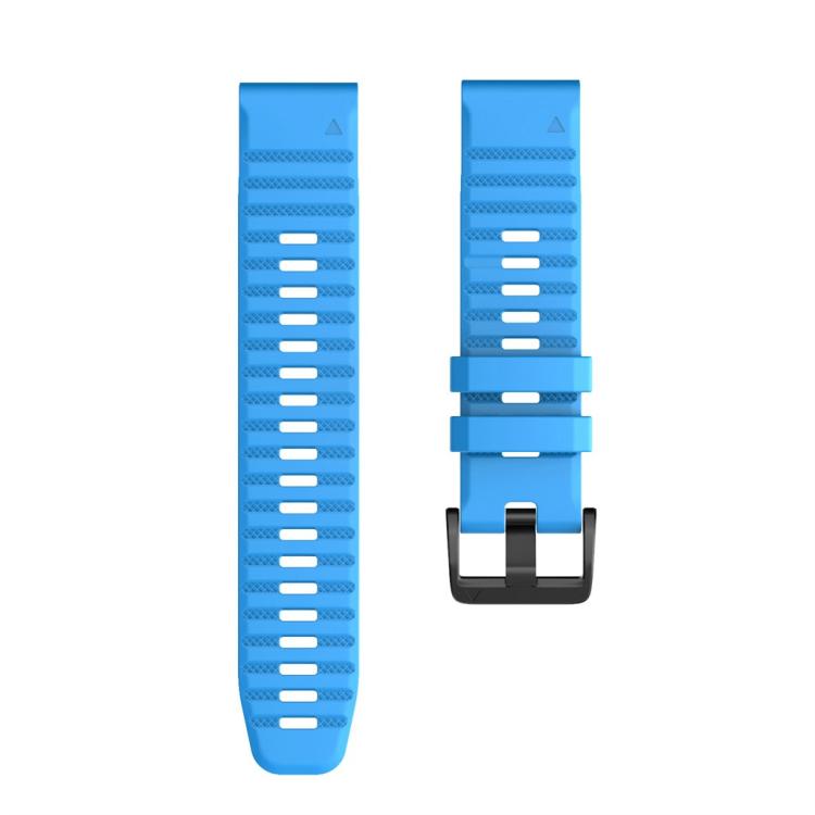 For Garmin QuickFit 22mm Kalebol Concave Texture Silicone Watch Band(Sky Blue) - free shipping - PMc TechLife - Order now!