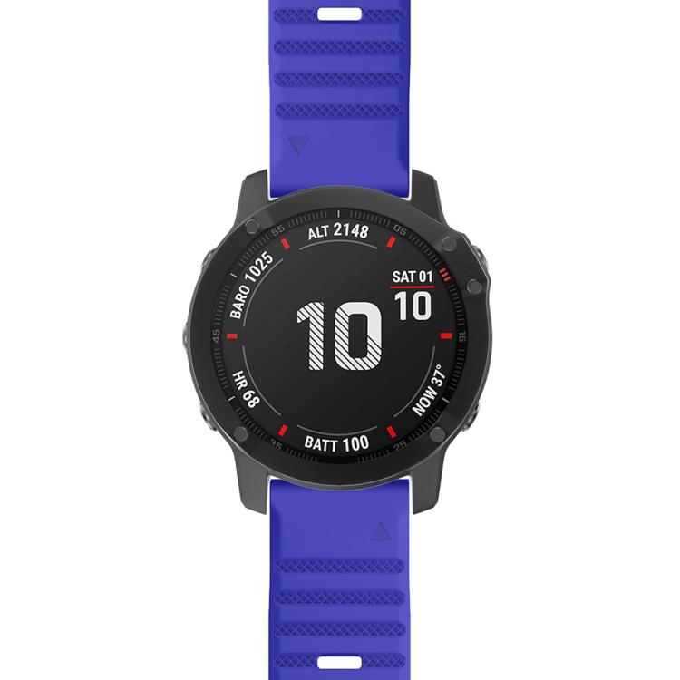 For Garmin QuickFit 26mm Kalebol Concave Texture Silicone Watch Band(Royal Blue) - free shipping - PMc TechLife - Order now!