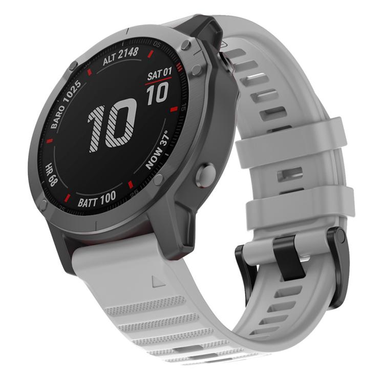 For Garmin QuickFit 26mm Kalebol Concave Texture Silicone Watch Band(Grey) - free shipping - PMc TechLife - Order now!
