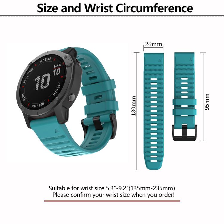 For Garmin QuickFit 26mm Kalebol Concave Texture Silicone Watch Band(Army Green) - free shipping - PMc TechLife - Order now!
