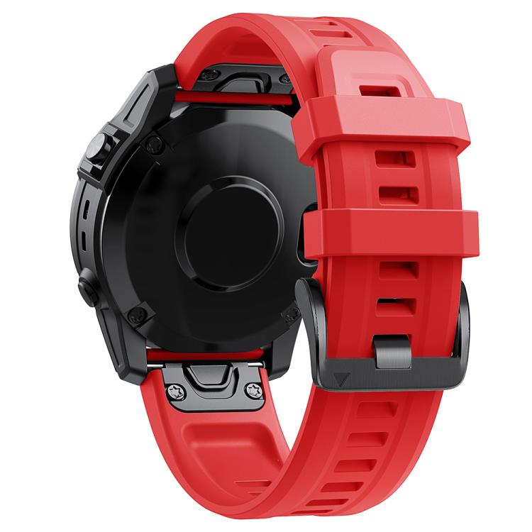 For Garmin QuickFit 20mm Kalebol Ladder Silicone Watch Band(Red) - Watch Bands by Kalebol | Online Shopping South Africa | PMc TechLife | Buy Now Pay Later Mobicred