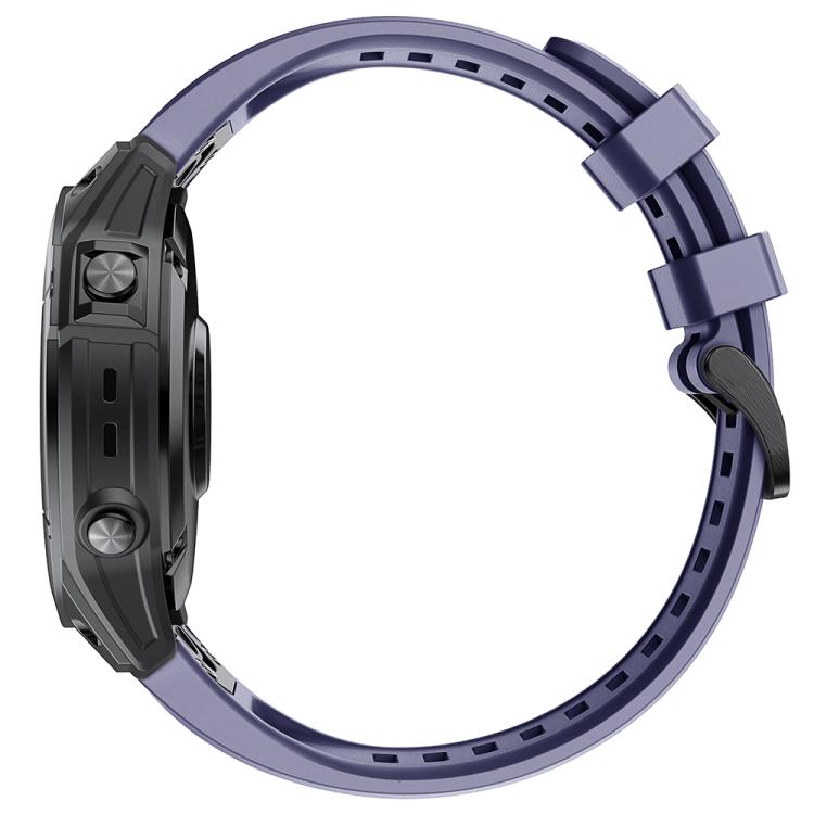 For Garmin QuickFit 20mm Kalebol Ladder Silicone Watch Band(Dark Blue) - Watch Bands by Kalebol | Online Shopping South Africa | PMc TechLife | Buy Now Pay Later Mobicred