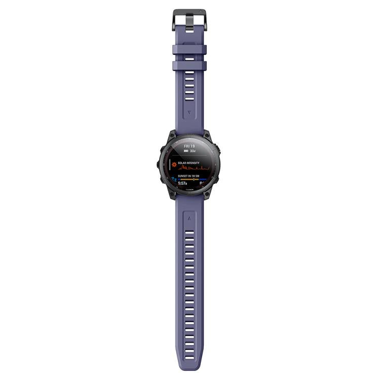 For Garmin QuickFit 20mm Kalebol Ladder Silicone Watch Band(Dark Blue) - Watch Bands by Kalebol | Online Shopping South Africa | PMc TechLife | Buy Now Pay Later Mobicred