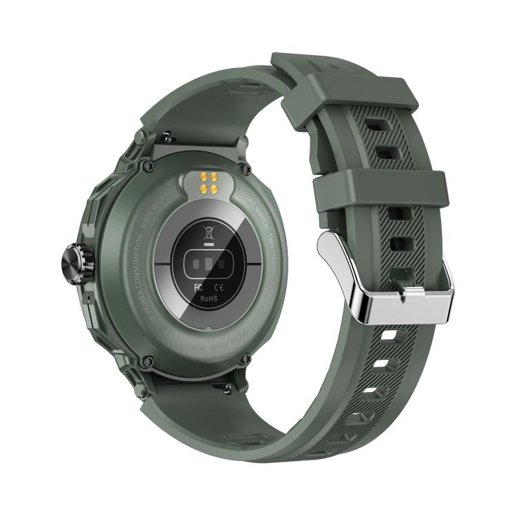 D11 1.46 inch 2 in 1 Bluetooth Earphone Smart Watch, Support Bluetooth Call / NFC / Heart Rate(Green) - free shipping - PMC TechLife - Order now!