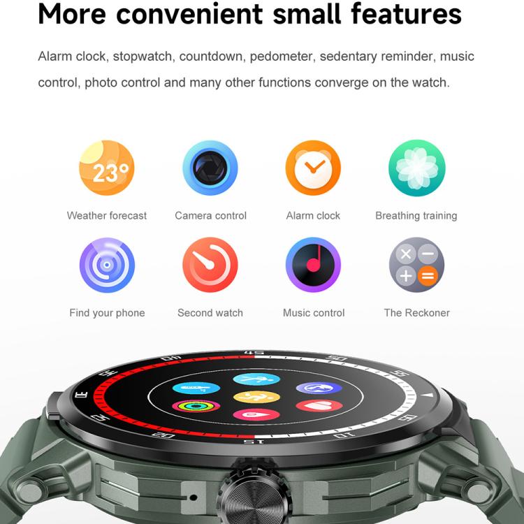 D11 1.46 inch 2 in 1 Bluetooth Earphone Smart Watch, Support Bluetooth Call / NFC / Heart Rate(Black) - free shipping - PMC TechLife - Order now!