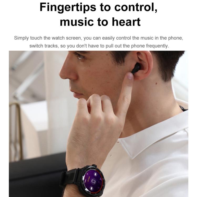 D11 1.46 inch 2 in 1 Bluetooth Earphone Smart Watch, Support Bluetooth Call / NFC / Heart Rate(Green) - free shipping - PMC TechLife - Order now!