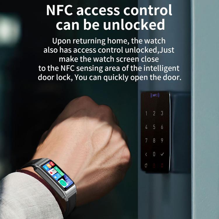 K80 1.57 inch Steel Band IP67 Earphone Detachable Smart Watch, Support Bluetooth Call(Black) - free shipping - PMC TechLife - Order now!