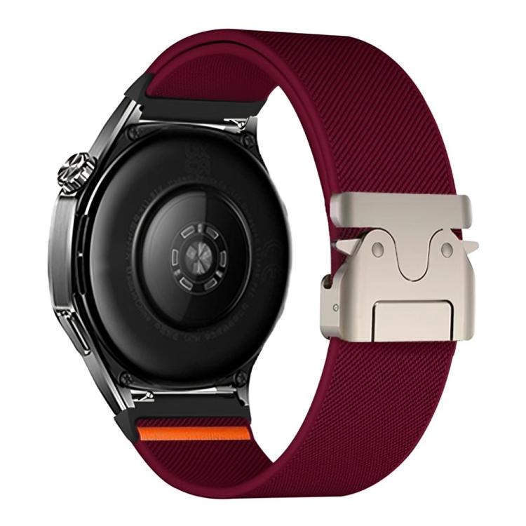 20mm Parachute Buckle Elastic Nylon Watch Band(Wine Red) - free shipping - PMc TechLife - Order now!