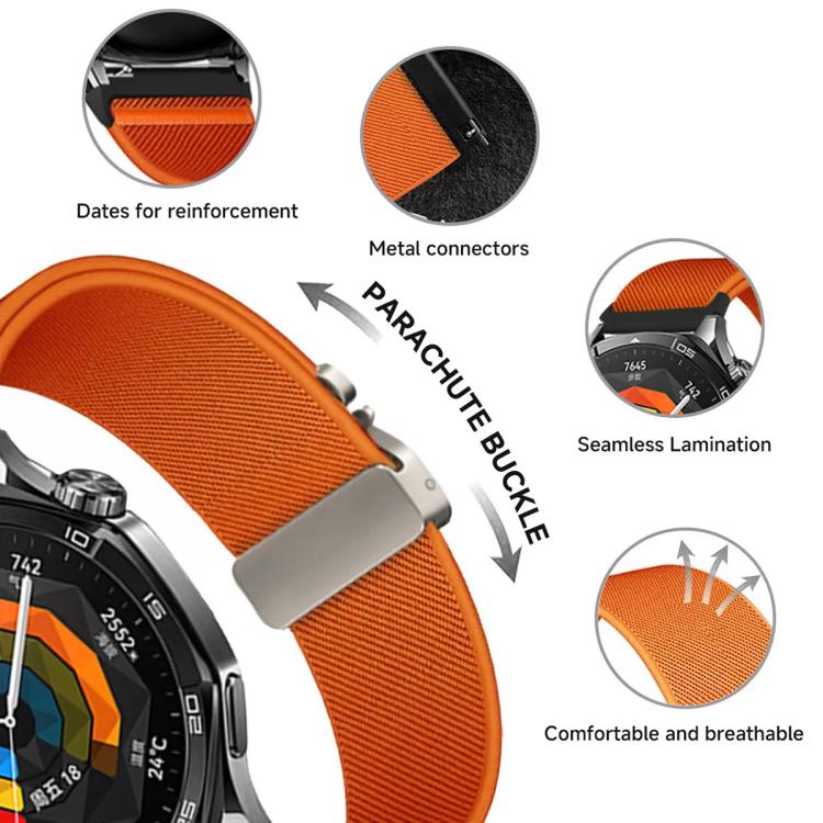 22mm Parachute Buckle Elastic Nylon Watch Band(Dark Blue) - free shipping - PMc TechLife - Order now!