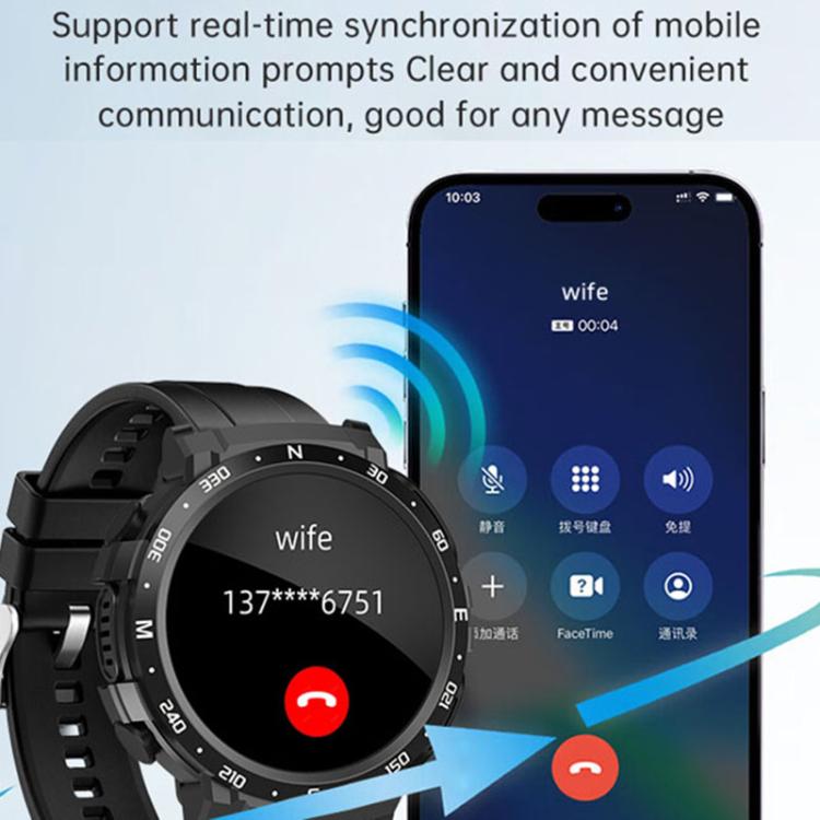 Q10 Dual-mode Bluetooth Headphones Smart Watch,1.52 inch, Support Bluetooth Call / Heart Rate(Black) - free shipping - PMC TechLife - Order now!