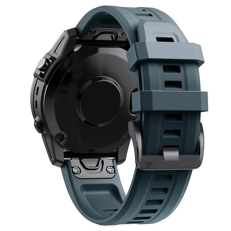For Garmin QuickFit 26mm Kalebol Ladder Silicone Watch Band(Navy Blue) - free shipping - PMc TechLife - Order now!