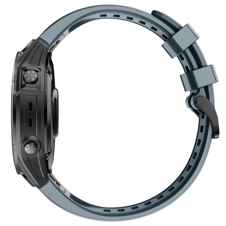 For Garmin QuickFit 26mm Kalebol Ladder Silicone Watch Band(Navy Blue) - free shipping - PMc TechLife - Order now!