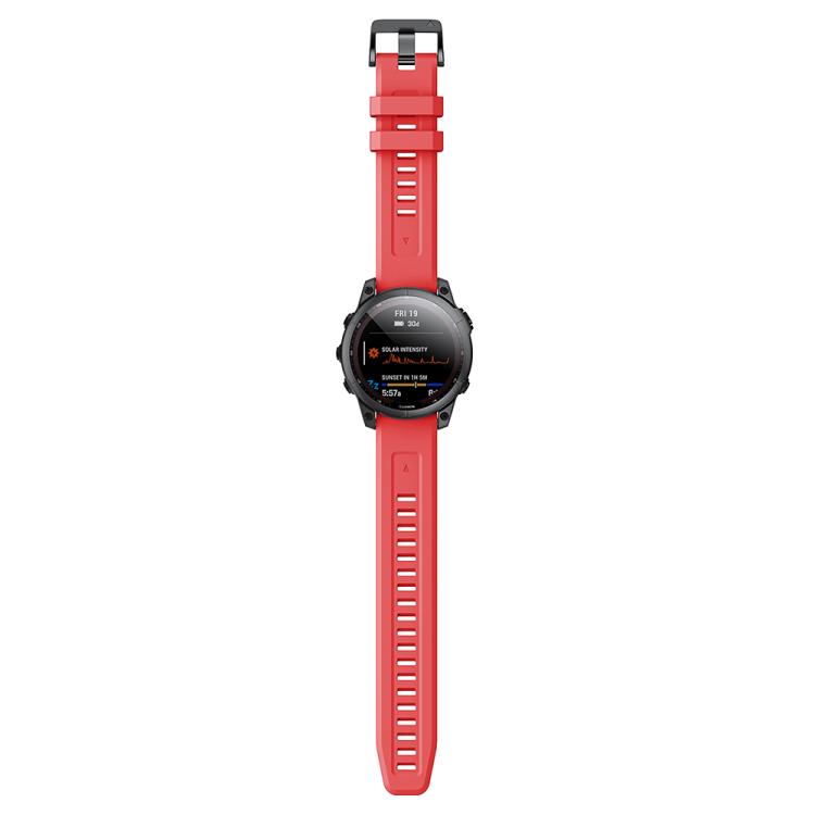 For Garmin QuickFit 26mm Kalebol Ladder Silicone Watch Band(Red) - free shipping - PMc TechLife - Order now!