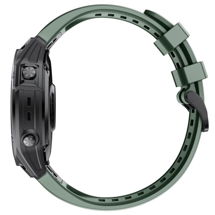 For Garmin QuickFit 26mm Kalebol Ladder Silicone Watch Band(Army Green) - free shipping - PMc TechLife - Order now!
