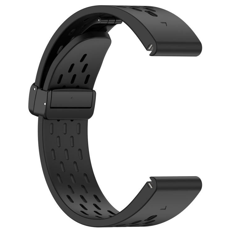 For Garmin QuickFit 22mm Kalebol Magnetic Buckle Silicone Watch Band(Black) - free shipping - PMc TechLife - Order now!