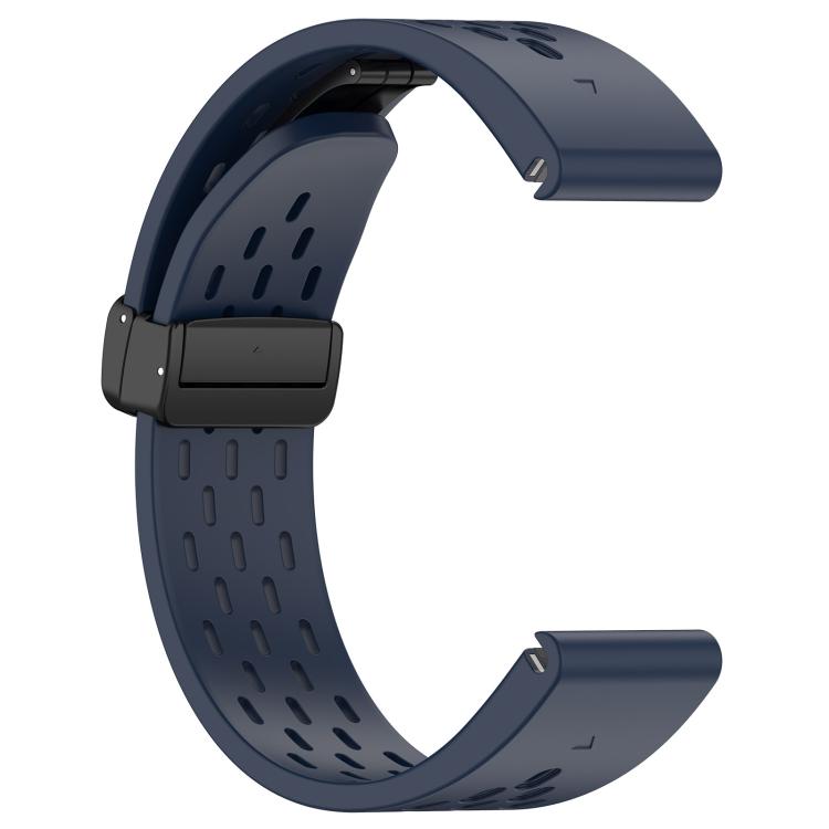 For Garmin QuickFit 22mm Kalebol Magnetic Buckle Silicone Watch Band(Dark Blue) - free shipping - PMc TechLife - Order now!