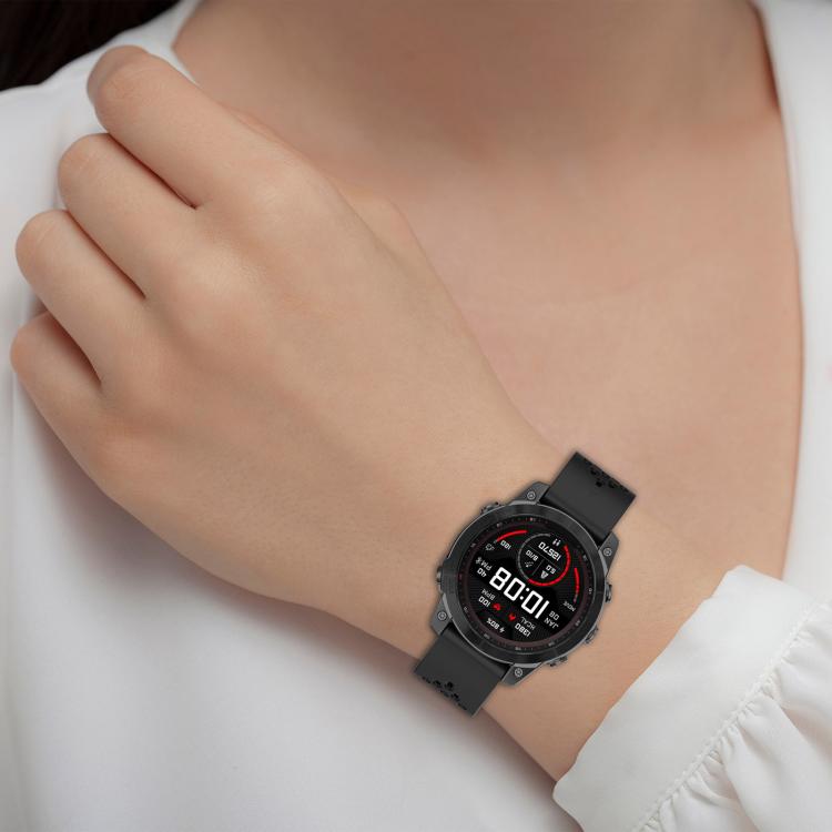 For Garmin QuickFit 22mm Kalebol Magnetic Buckle Silicone Watch Band(Black) - free shipping - PMc TechLife - Order now!