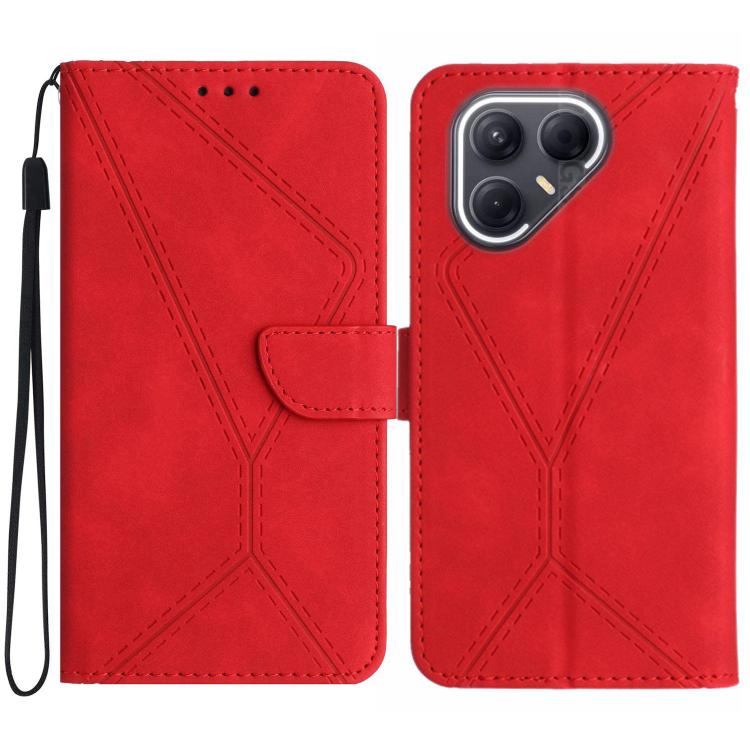 For Tecno Pova 7 5G Stitching Embossed Leather Phone Case(Red) - free shipping - PMC TechLife - Order now!