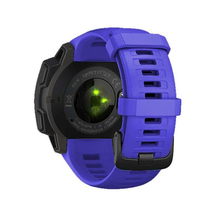 For Garmin Instinct 22mm Kalebol Steel Buckle Silicone Watch Band(Royal Blue) - Watch Bands by Kalebol | Online Shopping South Africa | PMc TechLife | Buy Now Pay Later Mobicred