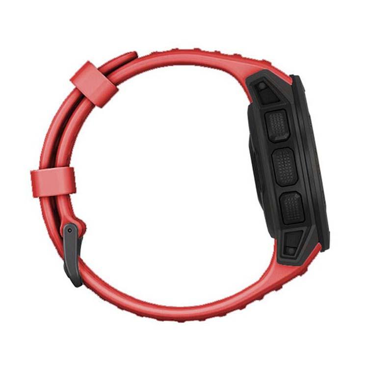 For Garmin Instinct 22mm Kalebol Steel Buckle Silicone Watch Band(Red) - free shipping - PMc TechLife - Order now!