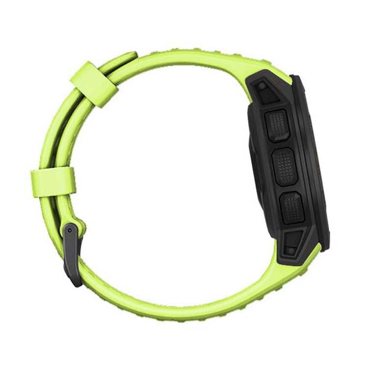 For Garmin Instinct 22mm Kalebol Steel Buckle Silicone Watch Band(Green) - free shipping - PMc TechLife - Order now!