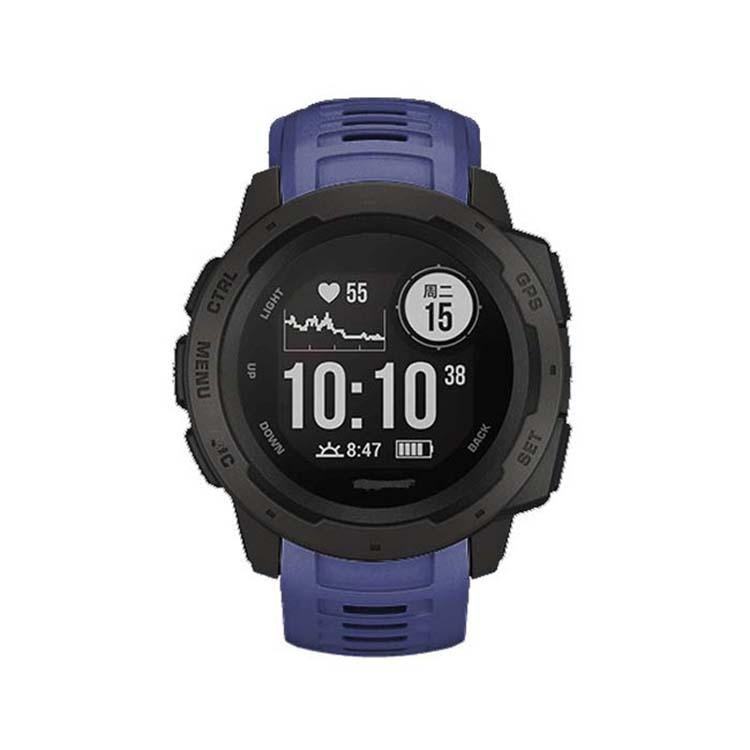 For Garmin Instinct 22mm Kalebol Steel Buckle Silicone Watch Band(Dark Blue) - free shipping - PMc TechLife - Order now!