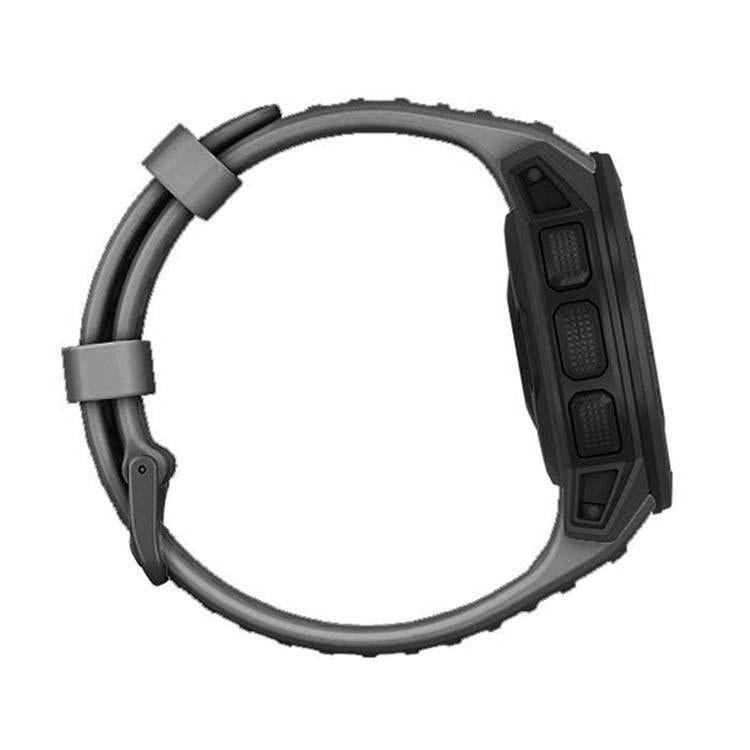 For Garmin Instinct 22mm Kalebol Steel Buckle Silicone Watch Band(Grey) - free shipping - PMc TechLife - Order now!