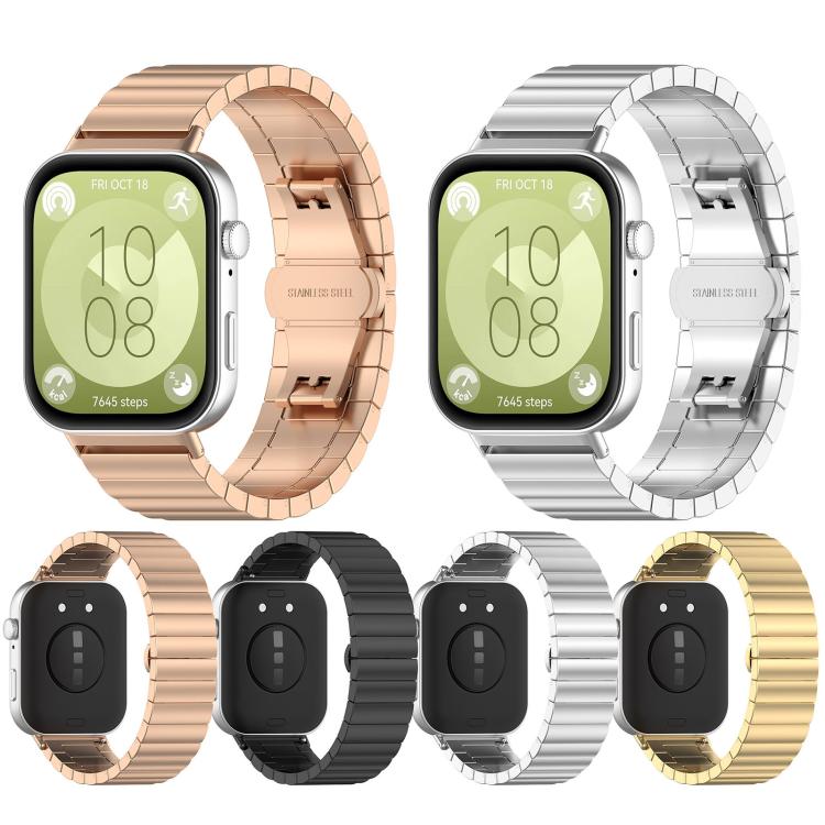 For Huawei Watch Fit3 Kalebol Solid Stainless Steel Strap(Silver) - free shipping - PMC TechLife - Order now!