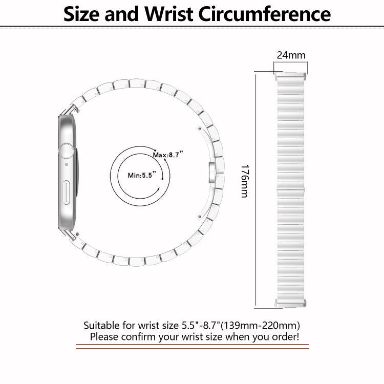 For Huawei Watch Fit3 Kalebol Solid Stainless Steel Strap(Silver) - free shipping - PMC TechLife - Order now!