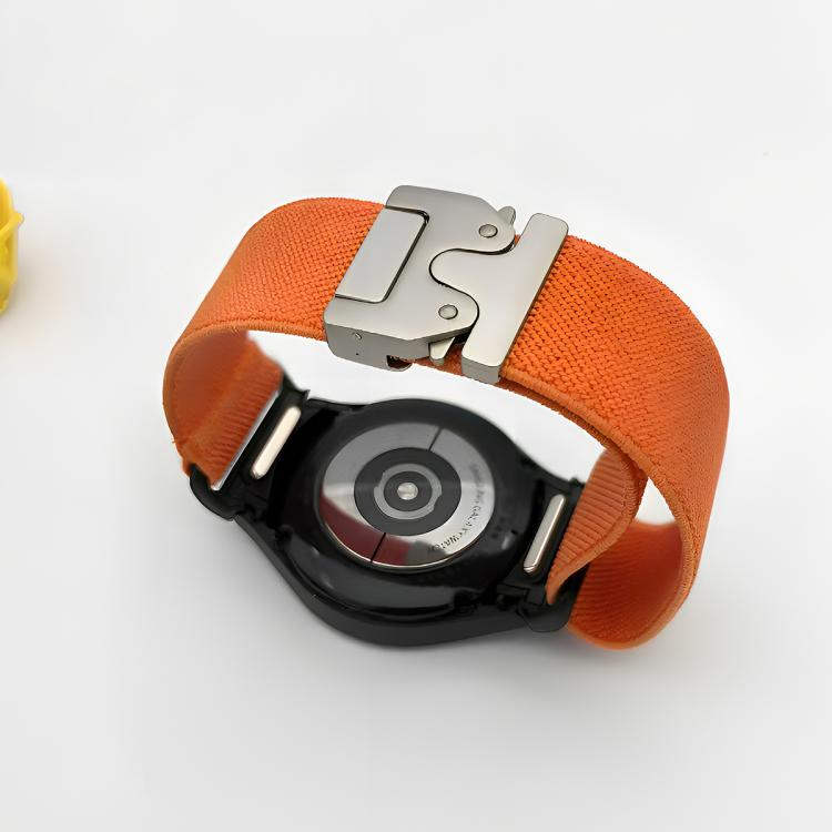 For Samsung Galaxy Watch 7 / 6 / 5 / 4 Press Button Connector Parachute Buckle Elastic Nylon Watch Band(Wine Red) - free shipping - PMc TechLife - Order now!