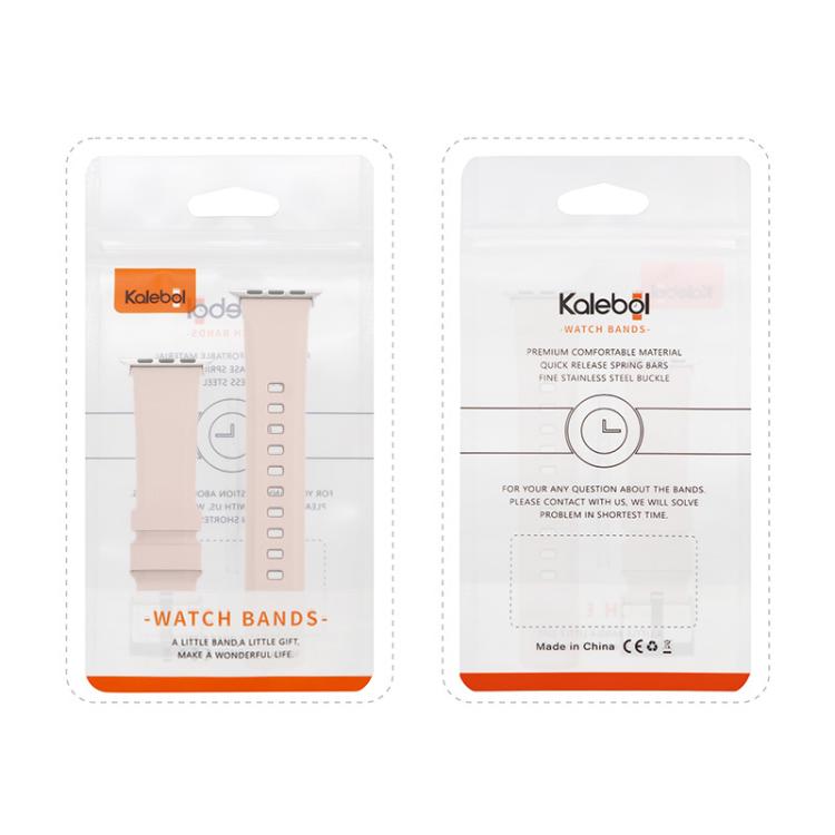 For Apple Watch 46mm / 49mm / 45mm / 44mm Kalebol Contrast Two-tone Silicone Strap(Midnight Blue) - Watch Bands by Kalebol | Online Shopping South Africa | PMC TechLife | Buy Now Pay Later Mobicred