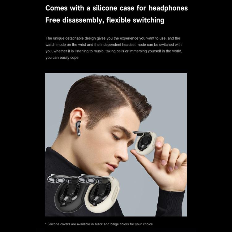 D9 1.46 inch 2 in 1 Bluetooth Earphone Smart Watch, Support Bluetooth Call / NFC / Heart Rate(Black) - free shipping - PMC TechLife - Order now!