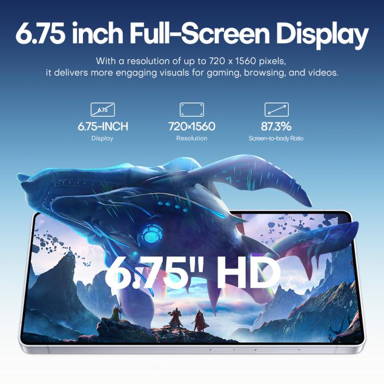 F10 / S25 Ultra, 2GB+16GB, 6.75 inch Android 8.1 MTK6753 Octa Core, Network: 3G, Dual SIM, Plug:EU Plug(Titanium Sliver) - free shipping - PMc TechLife - Order now!