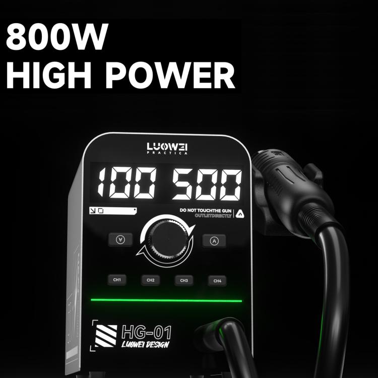 Luowei HG-01 800W Intelligent Digital Hot Air Gun BGA Desoldering Rework Station, Plug:US Plug - free shipping - PMc TechLife - Order now!