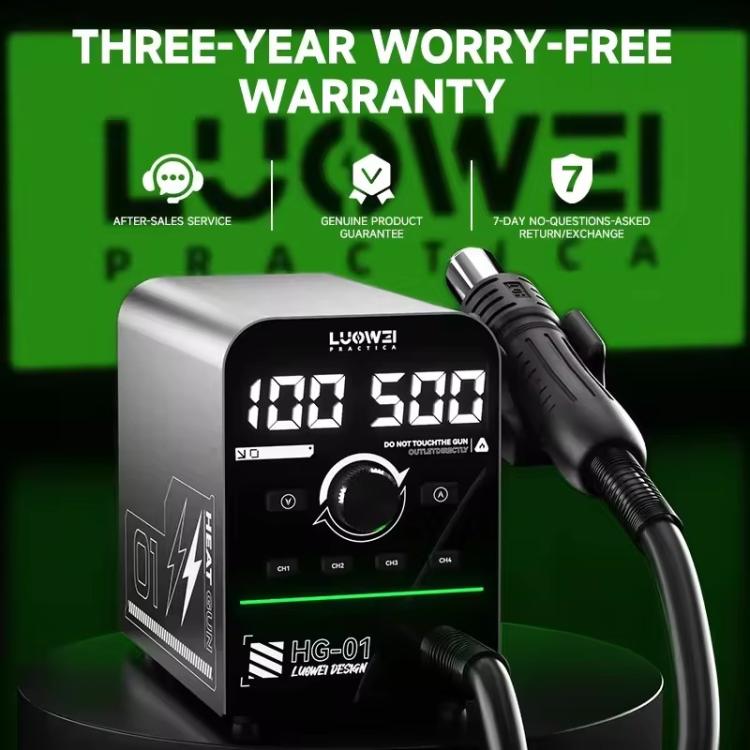 Luowei HG-01 800W Intelligent Digital Hot Air Gun BGA Desoldering Rework Station, Plug:US Plug - free shipping - PMc TechLife - Order now!