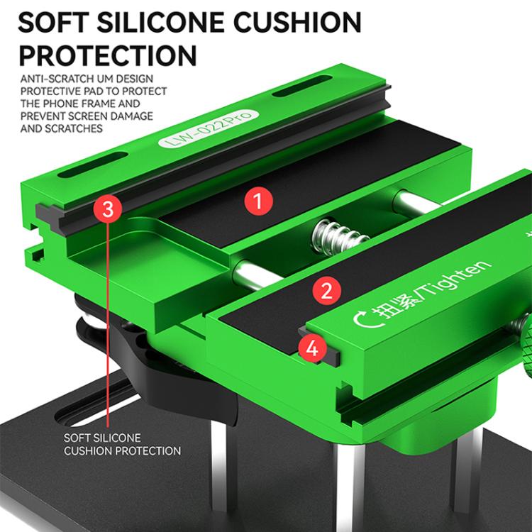 LUOWEI LW-022Pro 2  in 1 Universal 360 Rotating Phone Back Cover Separation Fixture - free shipping - PMC TechLife - Order now!