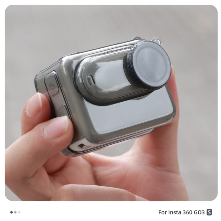 For Insta360 GO 3S Body Soft TPU Protective Case with Lens Cover(Transparent) - free shipping - PMC TechLife - Order now!