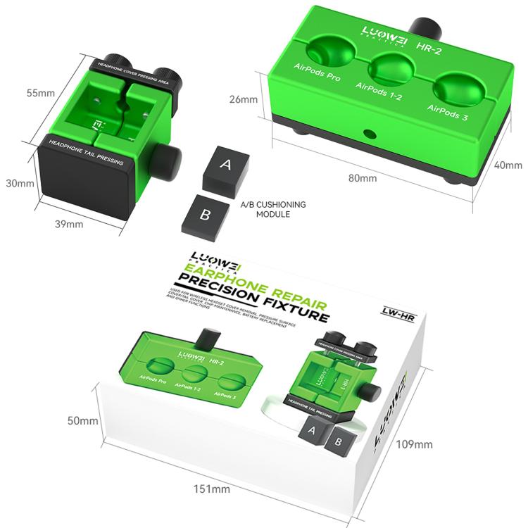 LUOWEI LW-HR Earphone Repair Precision Fixture Set - free shipping - PMc TechLife - Order now!