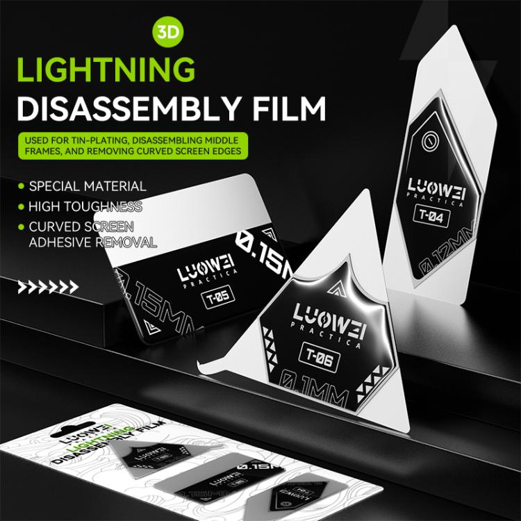 LUOWEI LW-T04/05/06 Lightning Disassembly Film Set - free shipping - PMC TechLife - Order now!