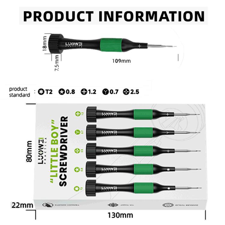 LUOWEI LITTLE BOY Smooth Bearings Alloy Magnetic Screwdriver Set - free shipping - PMC TechLife - Order now!