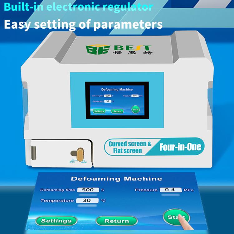 BEST B-528 4 in 1 7 inch Intelligent Laminating and Defoaming Machine Built-in Vacuum Pump, Plug:UK Plug - free shipping - PMC TechLife - Order now!