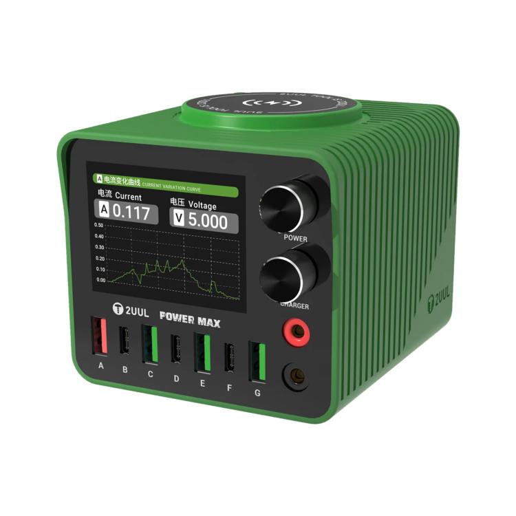 2UUL PC01 POWER MAX 200W Multi-Port Charger Adjustable Voltage Power Supply, Plug:US Plug - free shipping - PMC TechLife - Order now!