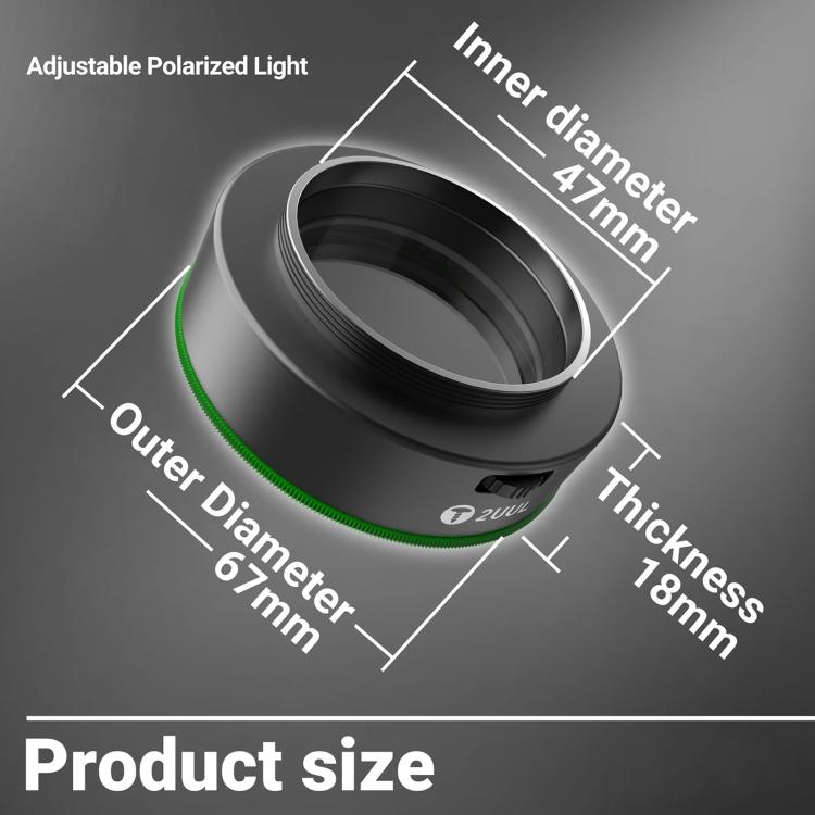 2UUL MS97 Dust-Proof / Oil Proof / Anti-Smoke Microscope Adjustable Polarized Light - free shipping - PMC TechLife - Order now!