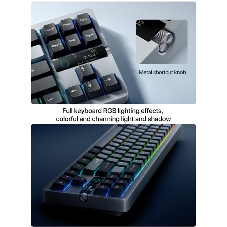 Xiaomi Mechanical Keyboard MK71 Pro Wired / 2.4G / Bluetooth Triple Mode Gaming Keyboard(Glacier) - free shipping - PMc TechLife - Order now!
