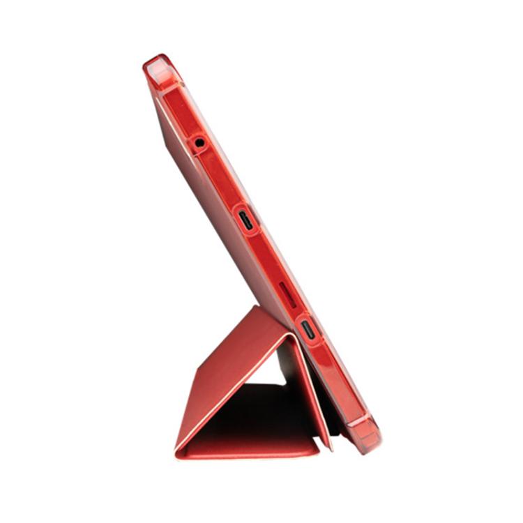 For Teclast T60AI 3-Fold Holder Folio Leather Tablet Smart Case(Red) - free shipping - PMc TechLife - Order now!