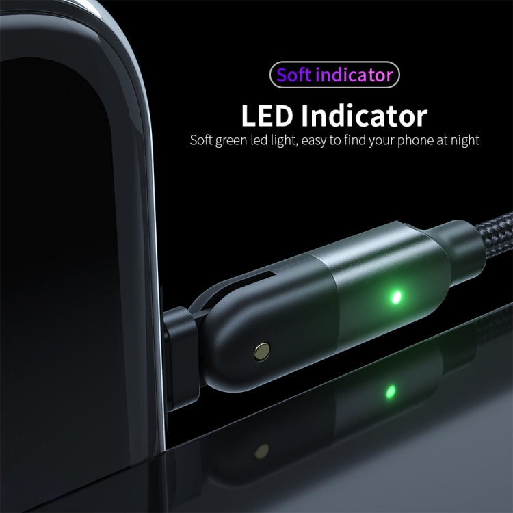 FXCL-WYA09 2.4A USB to 8 Pin 180 Degree Rotating Elbow Charging Cable, Length:2m(Red) - free shipping - PMC Jewellery - Order now!