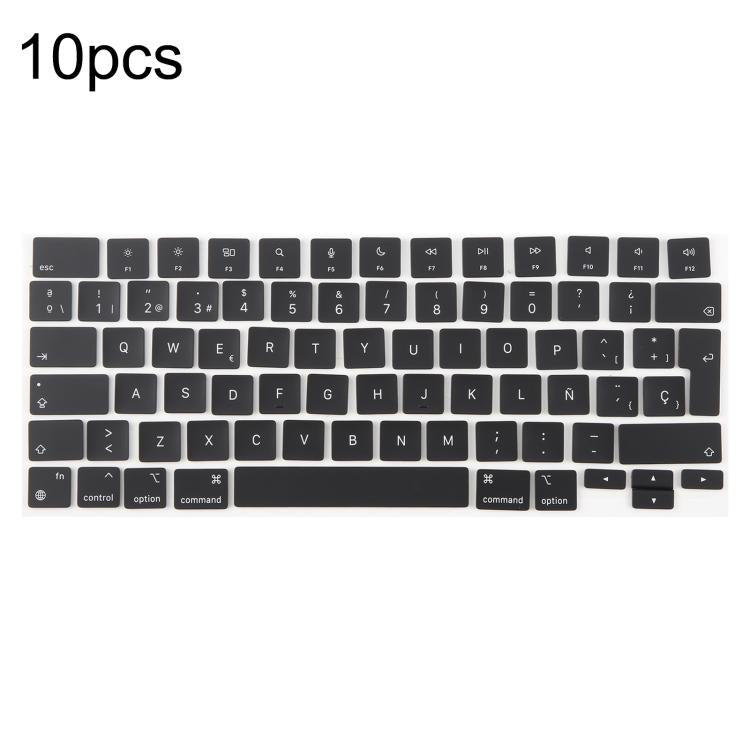 For MacBook A2681 A2941 A3113  A3114 10pcs UK Big Enter Version Keycaps, Language:Spain - free shipping - PMc TechLife - Order now!