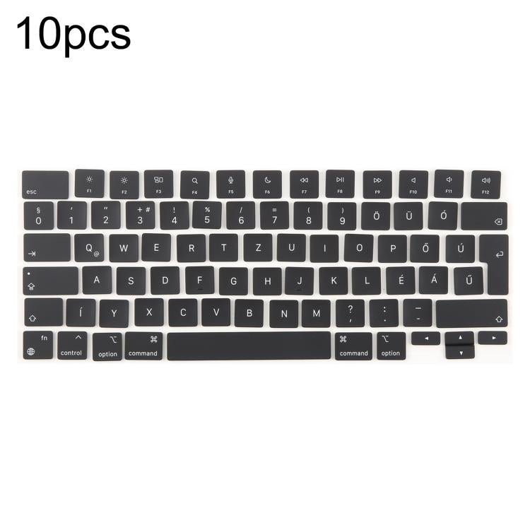 For MacBook A2442 A2485 A2779 A2780 A2991 A2992 A2918 10pcs UK Big Enter Version Keycaps, Language:Hungary - free shipping - PMc TechLife - Order now!