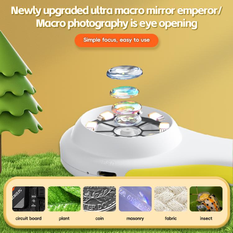 T57 2 inch IPS Screen Children Handheld Digital Microscope 500X Magnification - free shipping - PMc TechLife - Order now!