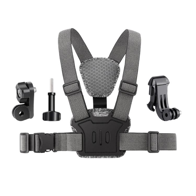 4 in 1 Quick Release Body Mount Belt Chest Strap with Mount & Screw(Grey) - free shipping - PMC TechLife - Order now!